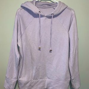 Lilac purple hooded sweatshirt